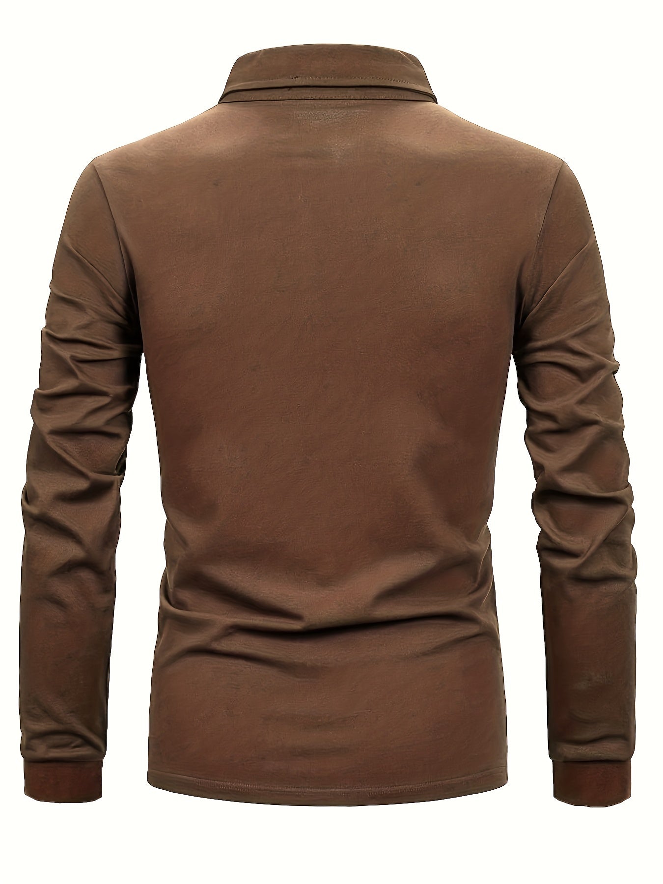 Camicia patchwork a quadri con revers e maniche lunghe realizzata in cotone casual leggermente elasticizzato