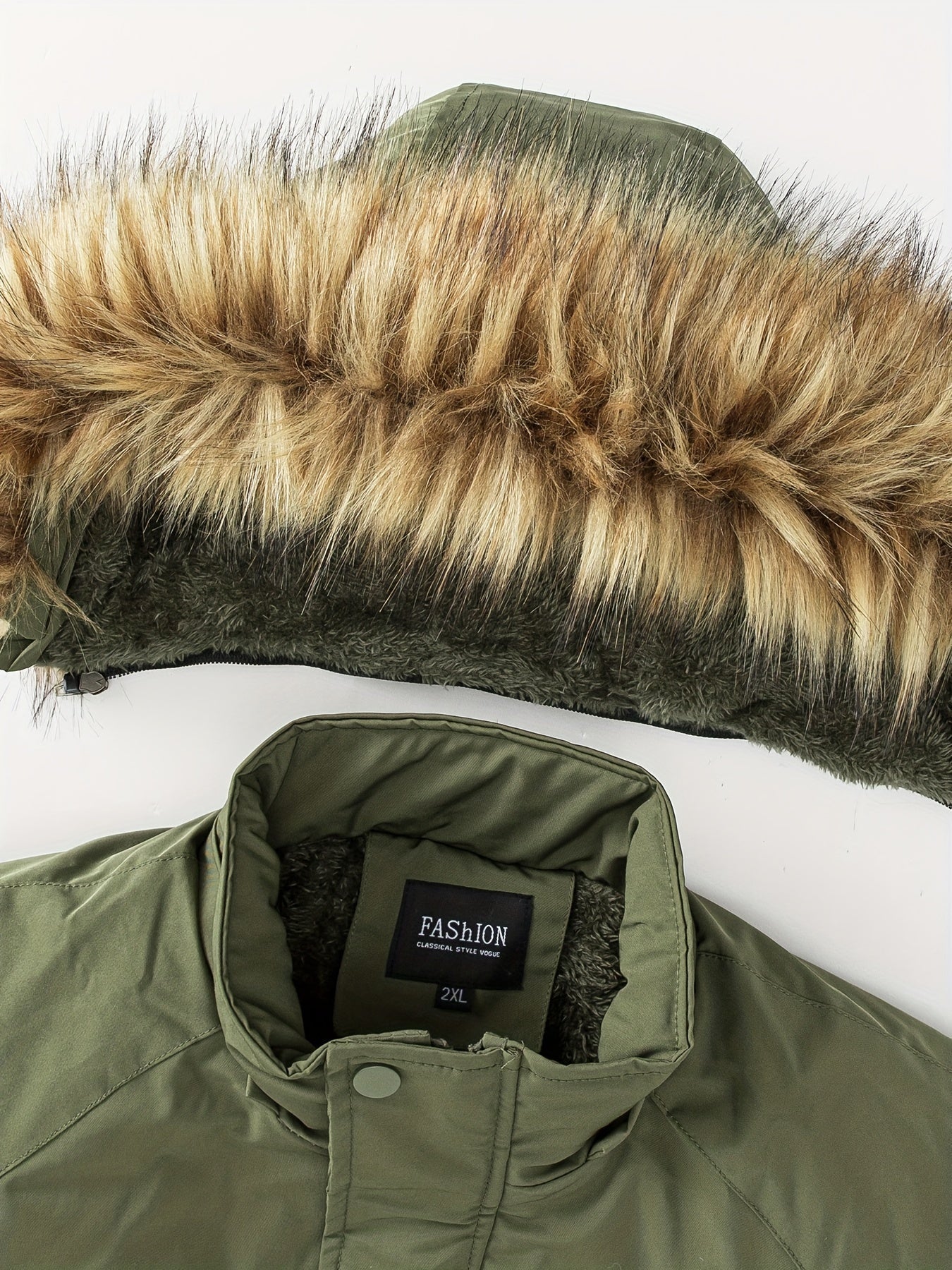 Cappotto invernale in cotone con cappuccio