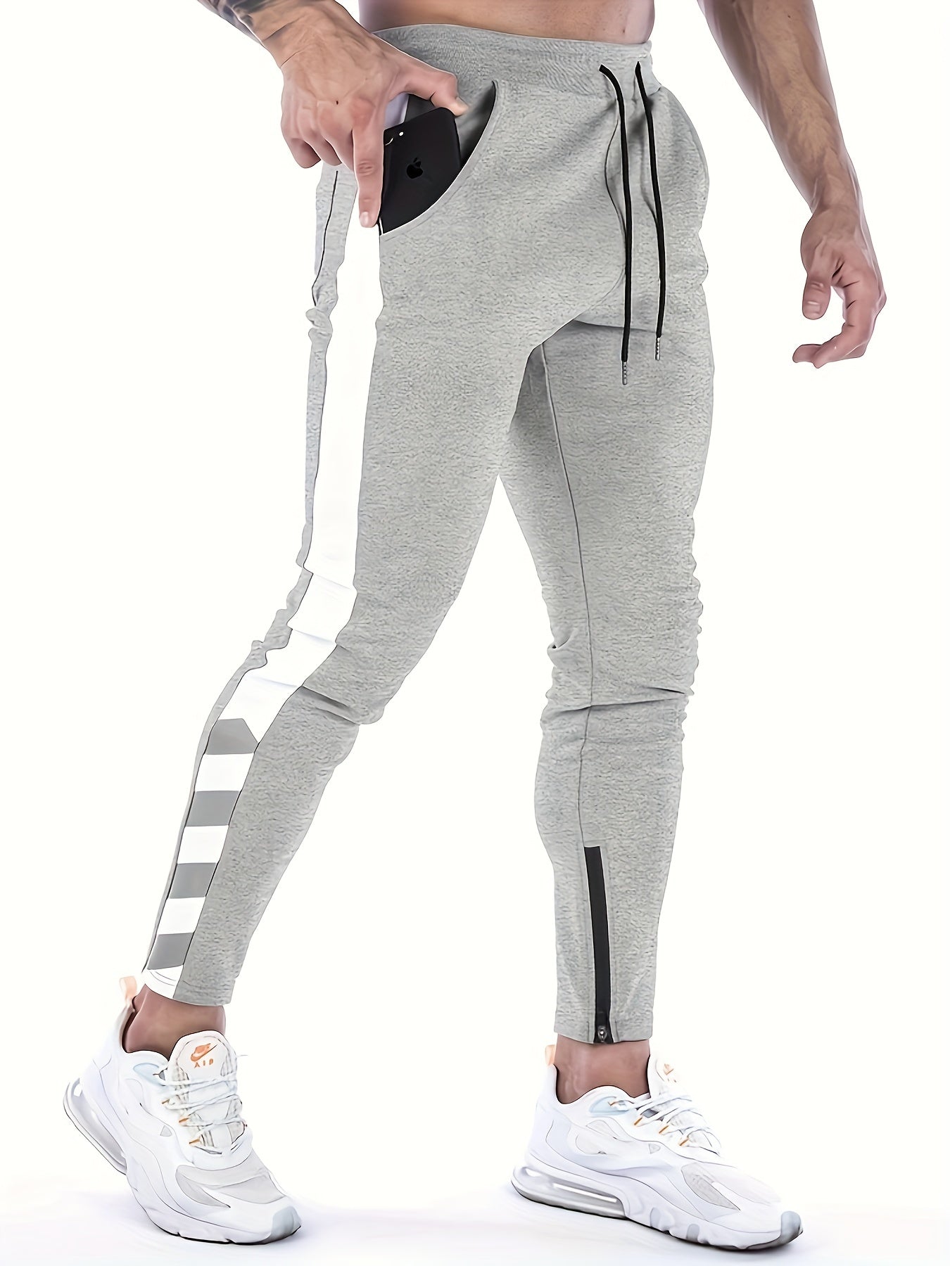 Pantaloni sportivi casual con elastico in vita e coulisse