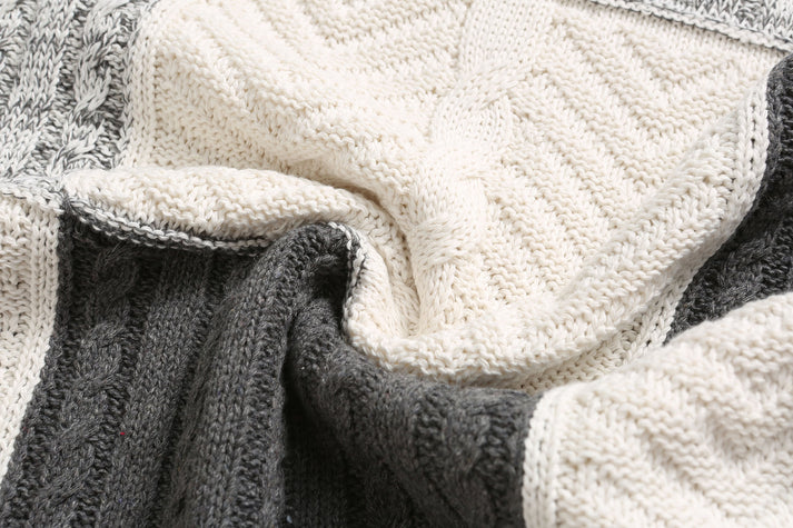 Cappuccio a quadri in pelle di montagna