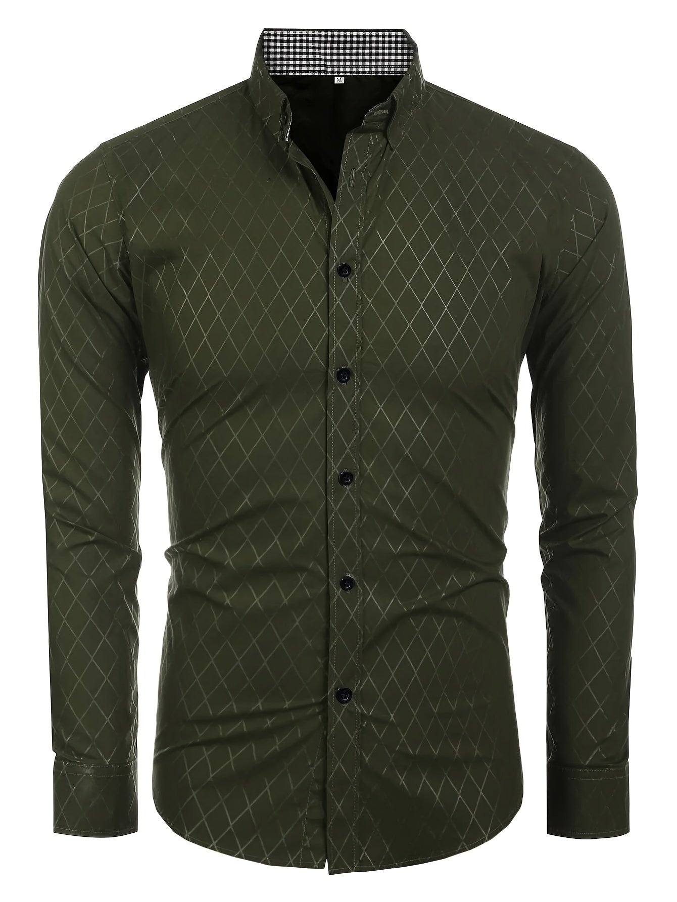 camicia classica a righe da uomo