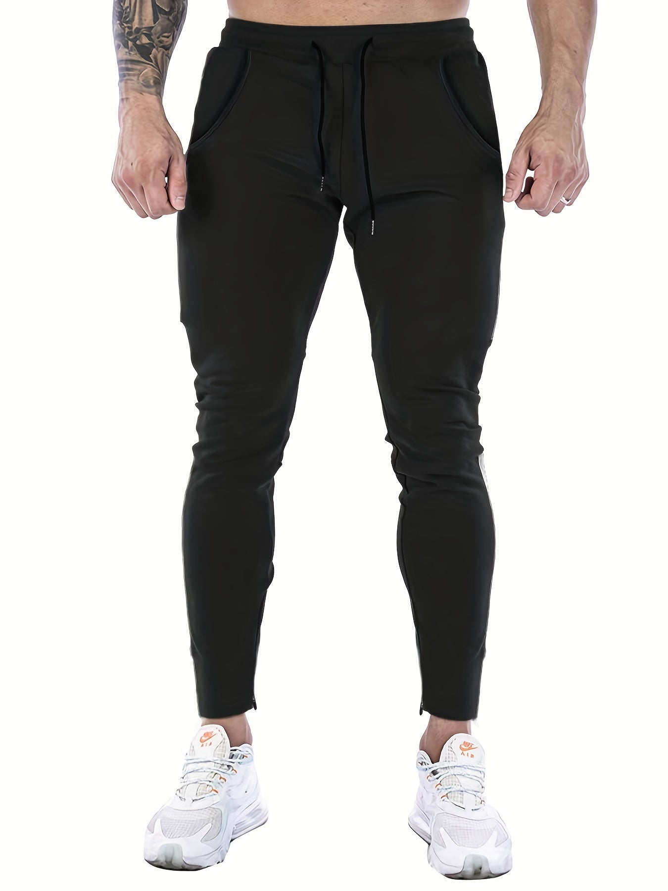 Pantaloni sportivi casual con elastico in vita e coulisse