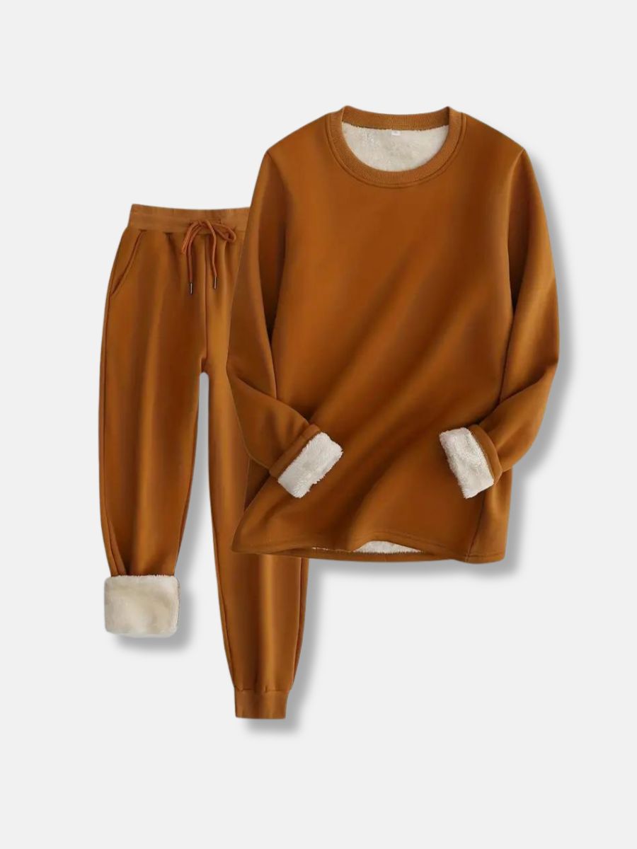 felpa con maniche e pantaloni da jogging con coulisse