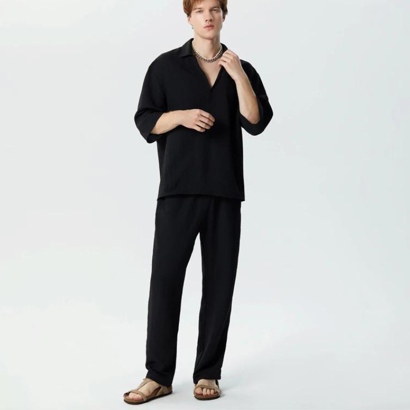 Camicie casual con maniche medie e pantaloni