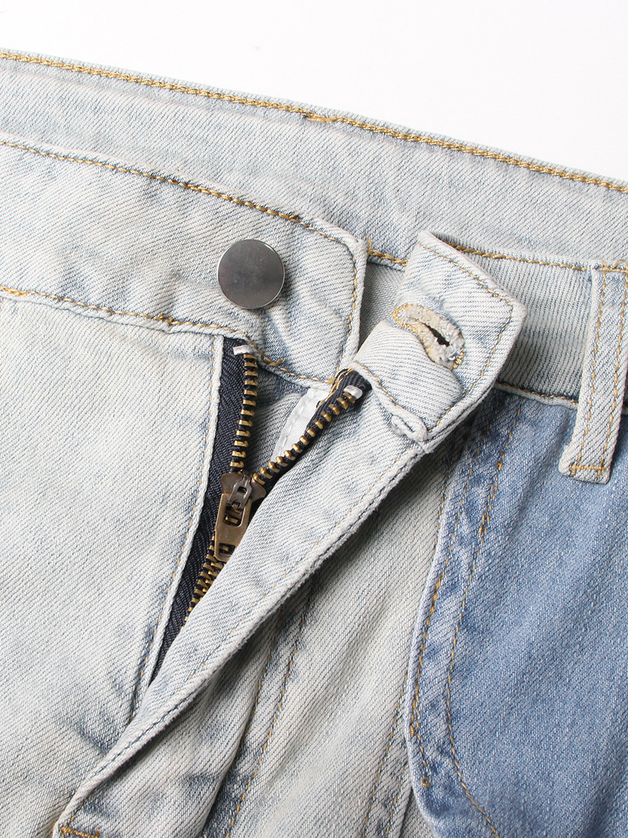 Jeans attorcigliati a vita alta da donna