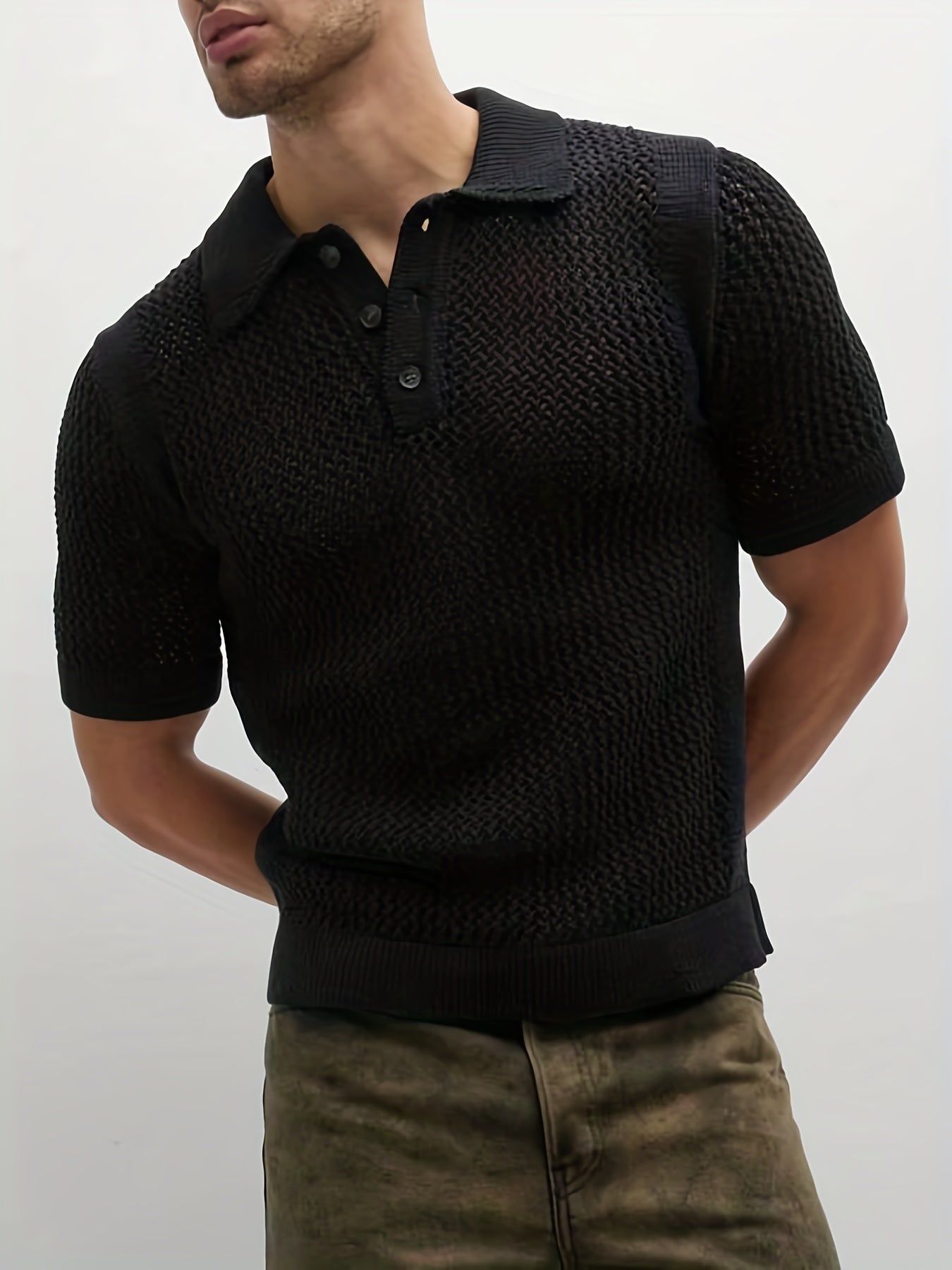 Maglia traspirante con colletto polo