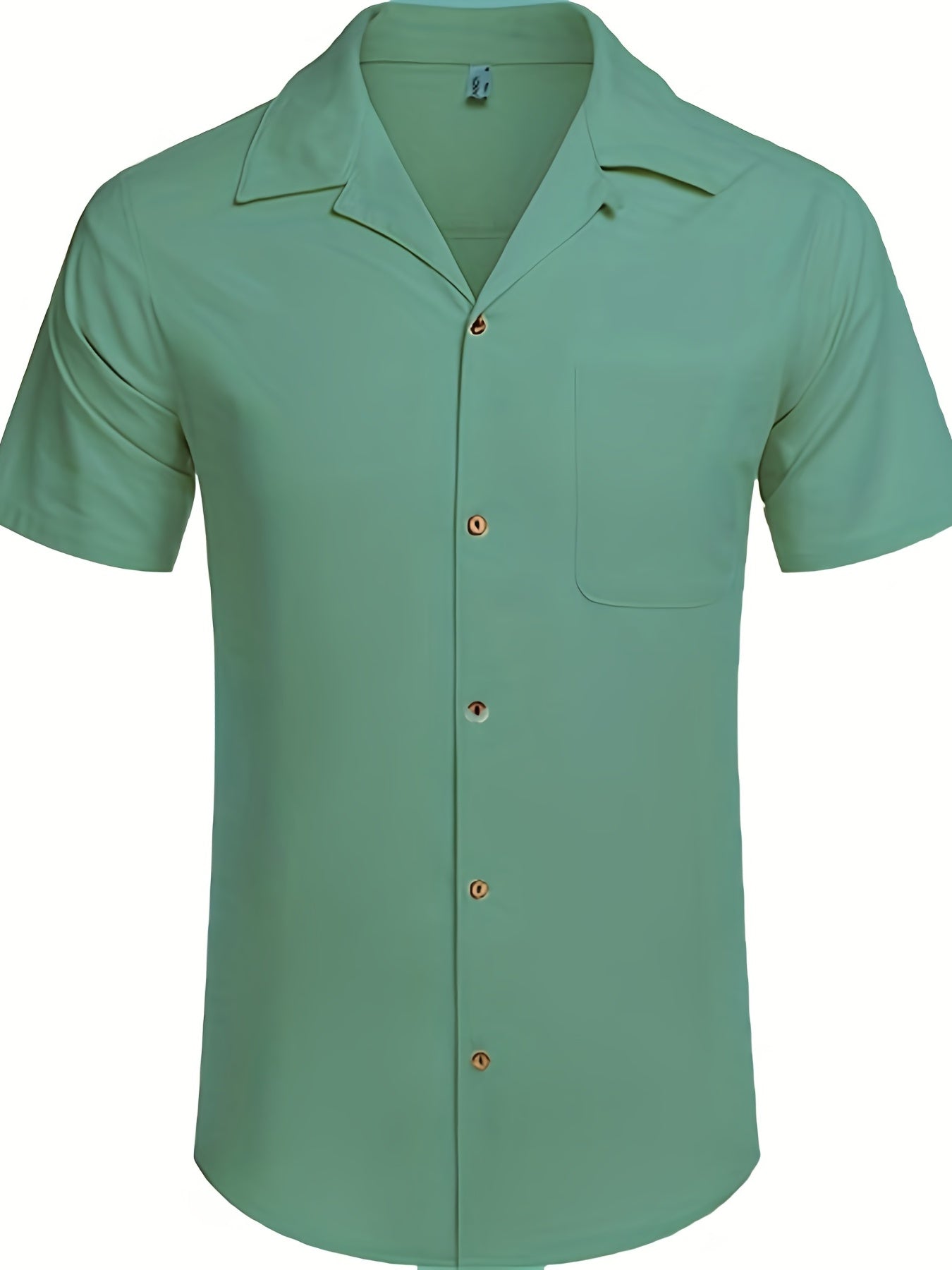 Camicia ampia casual, leggermente elasticizzata con maniche corte e risvolti