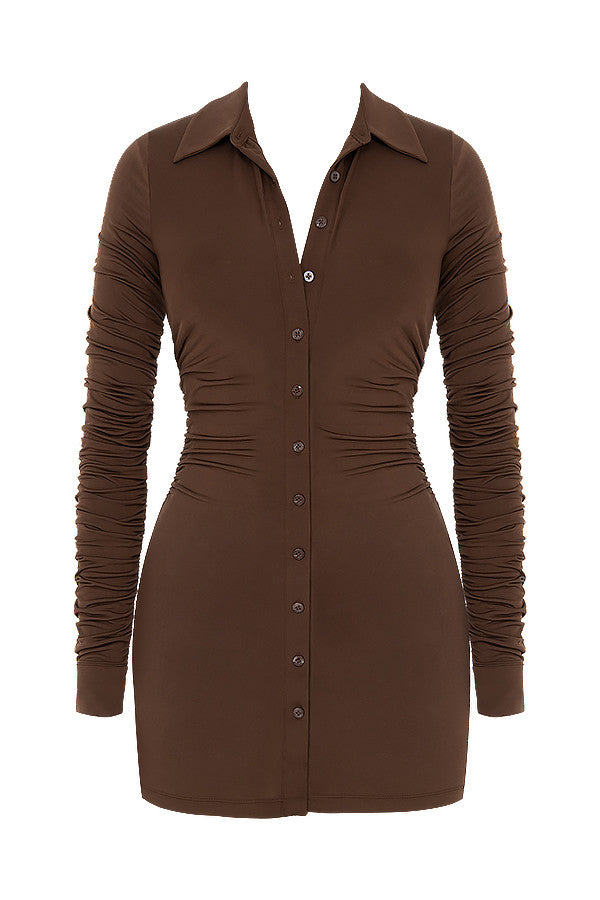 Minivestito chemisier in jersey