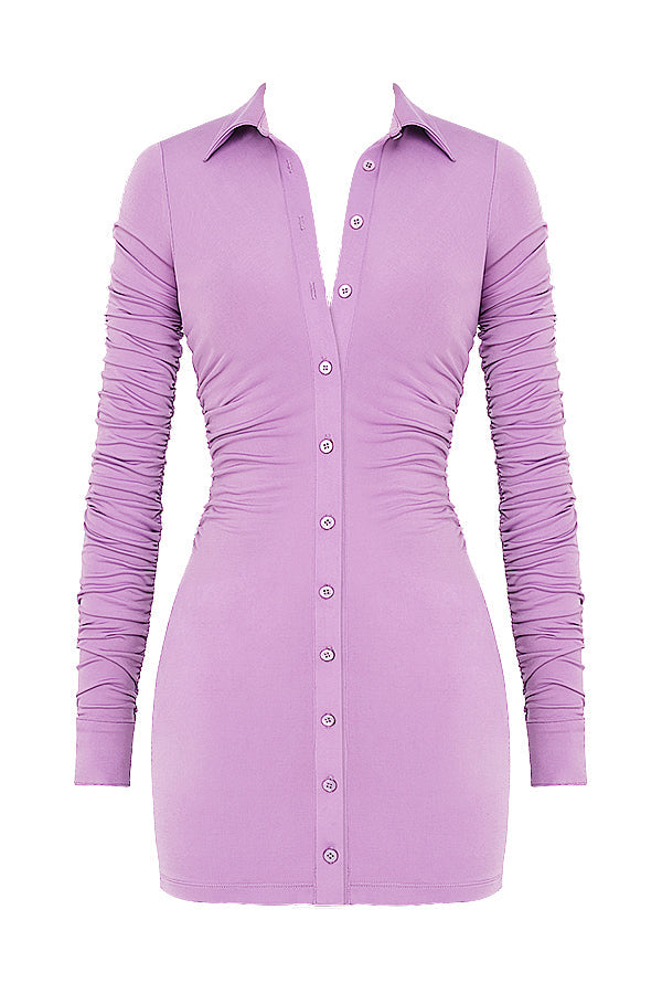 Minivestito chemisier in jersey