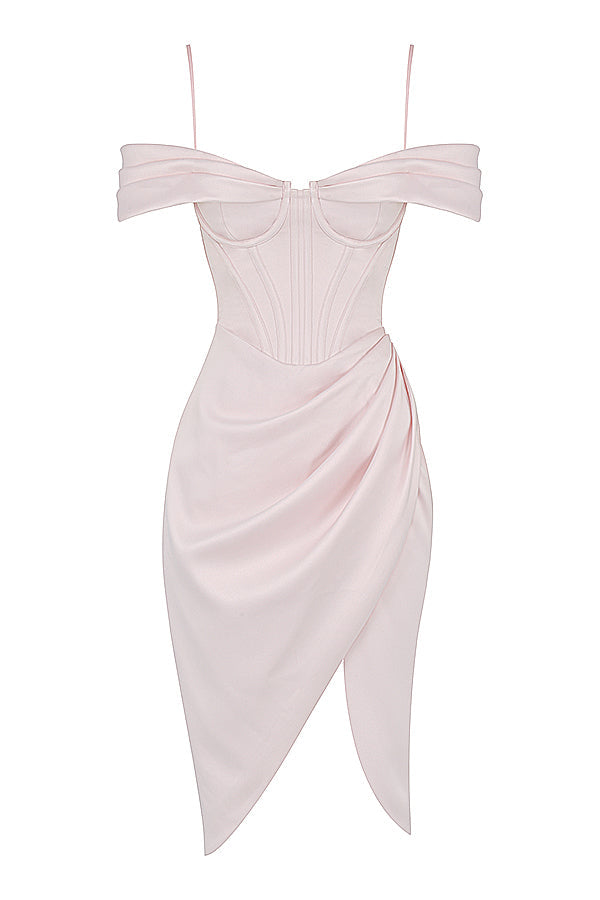 Abito a corsetto con spalle scoperte