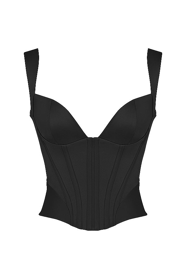 Corsetto in raso di cristallo