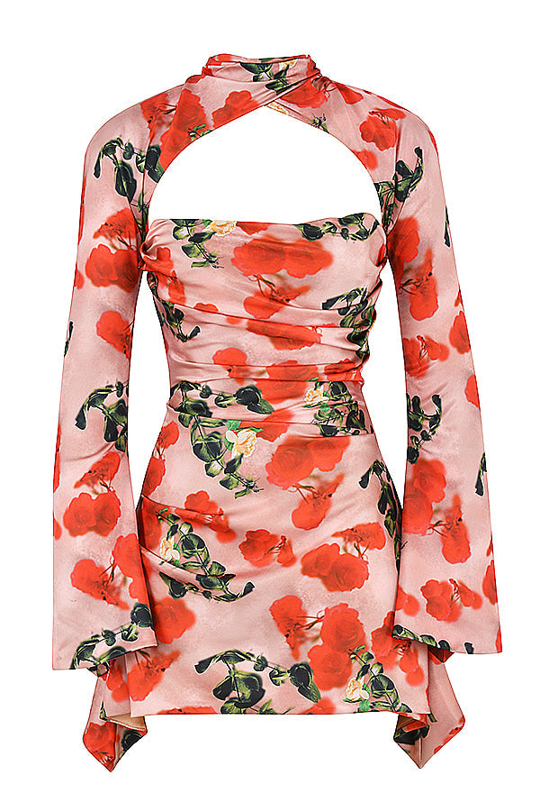 Abito a corsetto drappeggiato