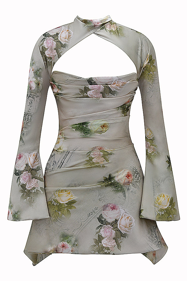 Abito a corsetto drappeggiato