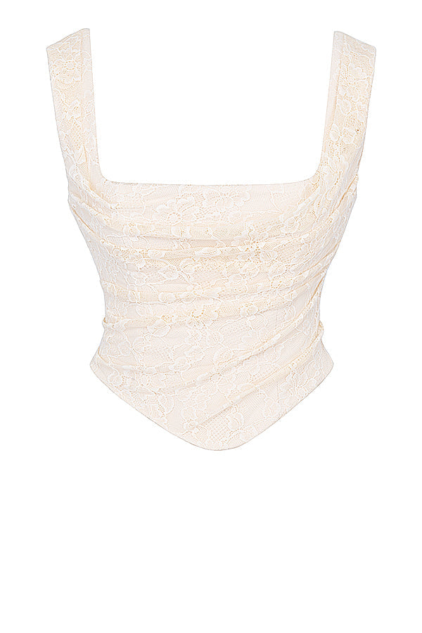 Elegante set strutturato di korset e rok