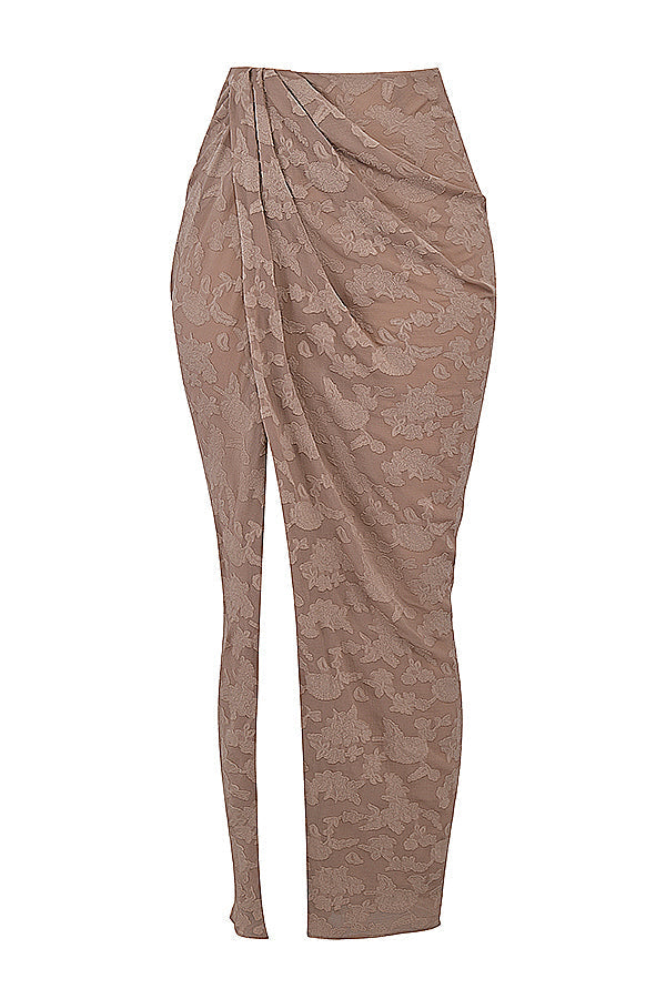 Set di corsetto a forma di fungo con finiture in pizzo e maxi gonna