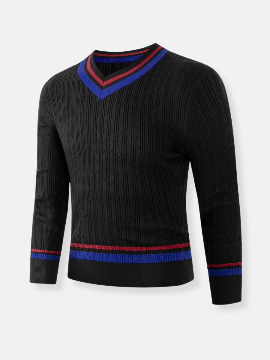 maglione classico lavorato a maglia