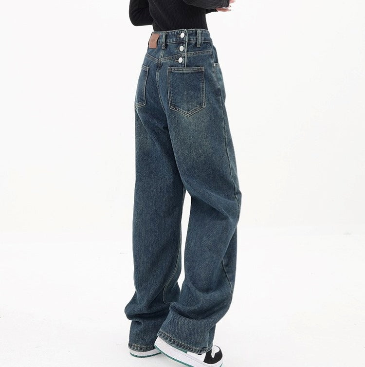 Diritti jeans casual larghi