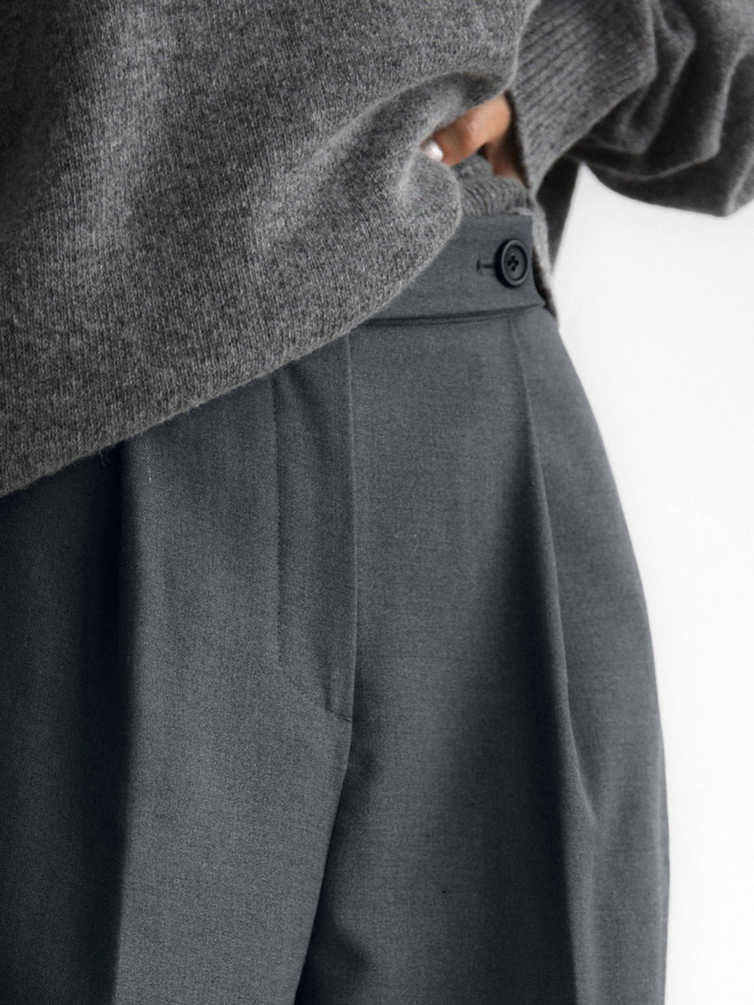 Pantaloni classici a gamba larga