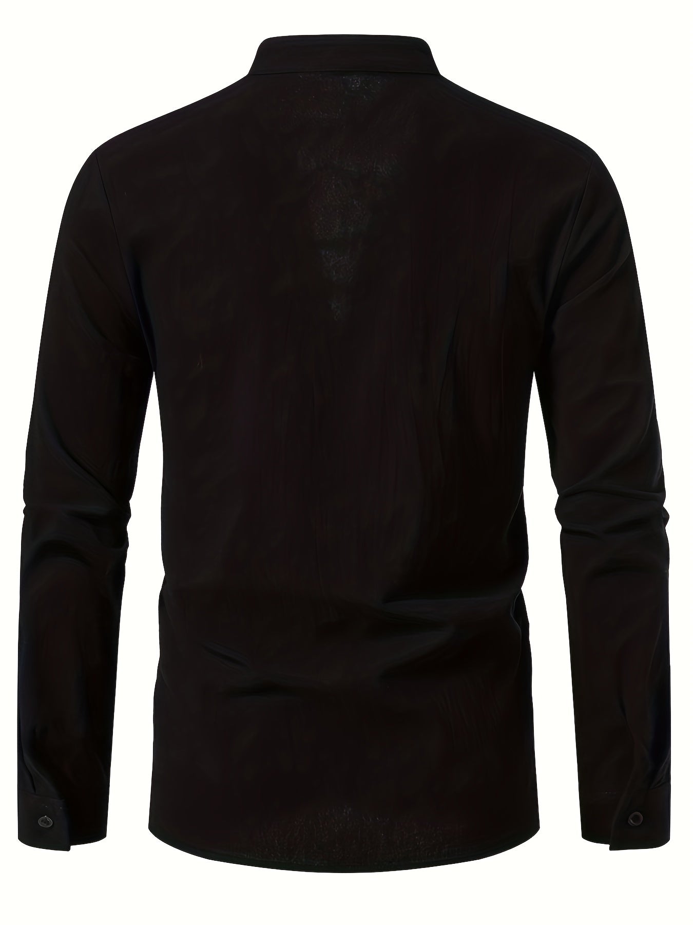 T-shirt Henley casual con maniche lunghe