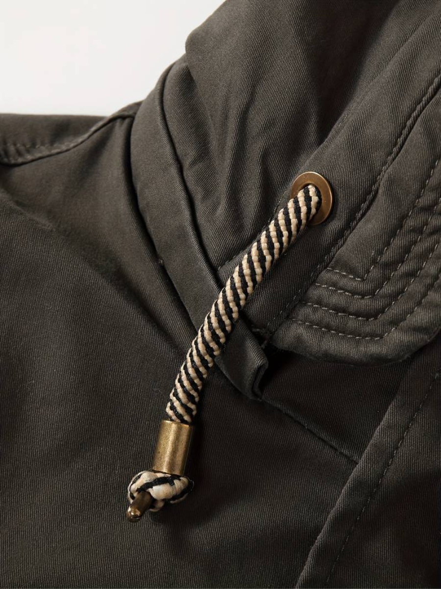 giacca in pile con cappuccio