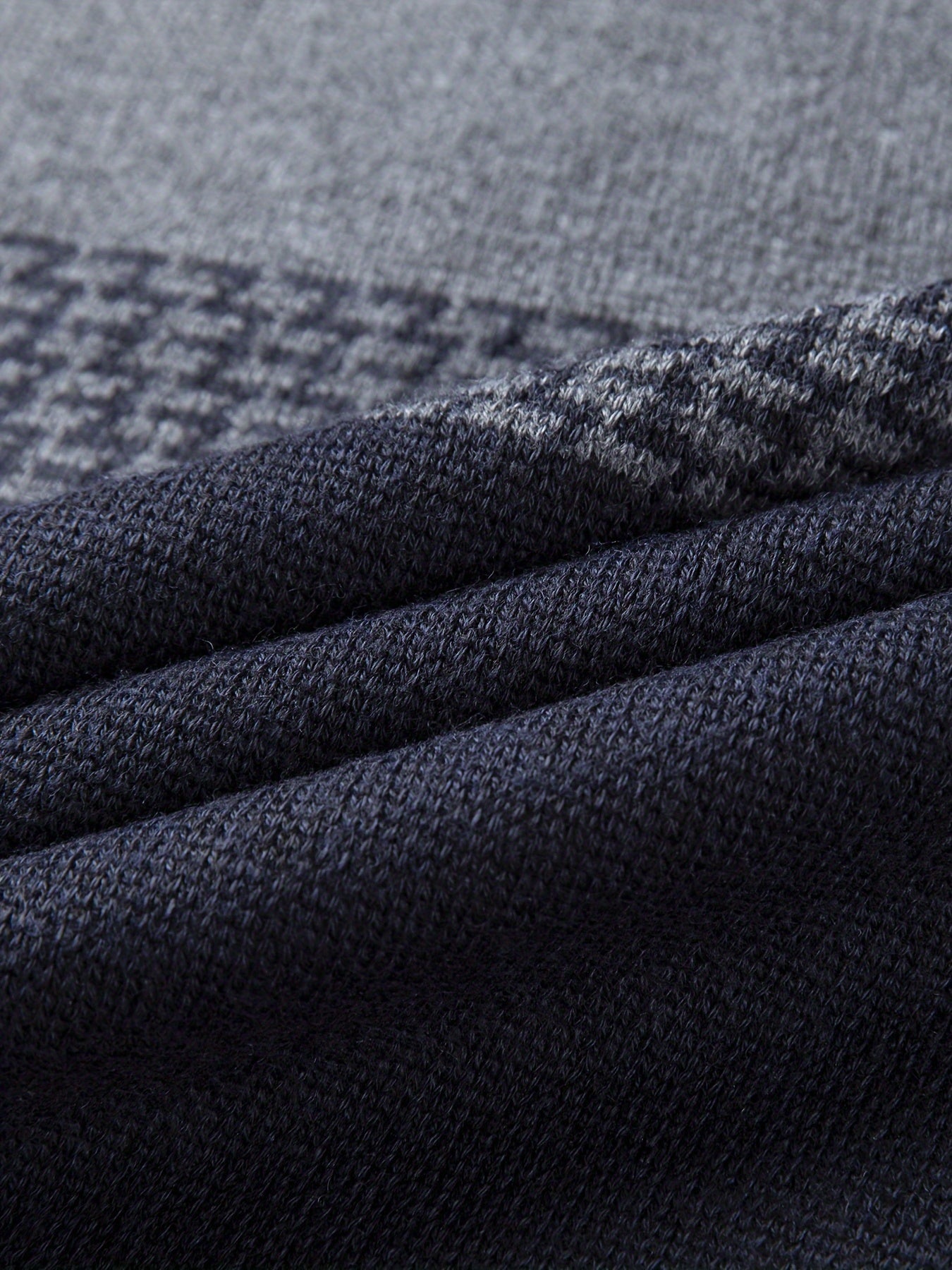 Maglione lavorato a maglia blu navy per uomo