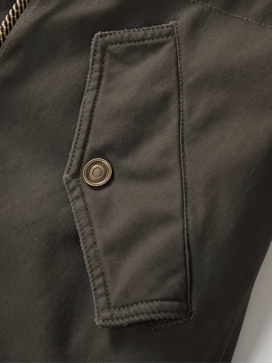 giacca in pile con cappuccio