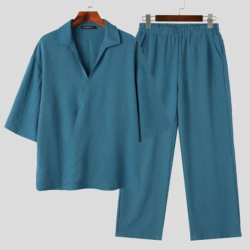 Camicie casual con maniche medie e pantaloni