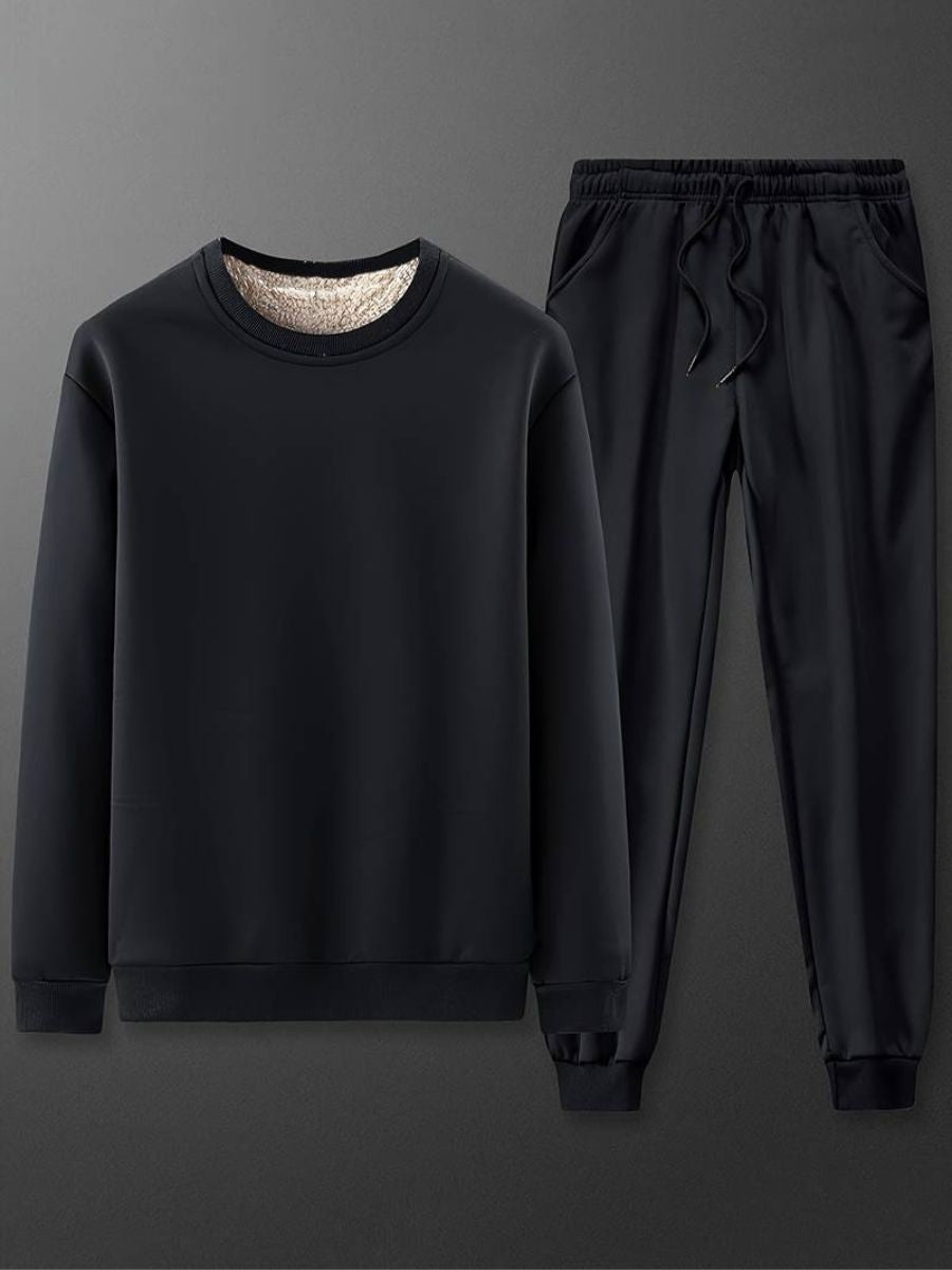 maglione con coulisse e pantaloni da jogging per uomo