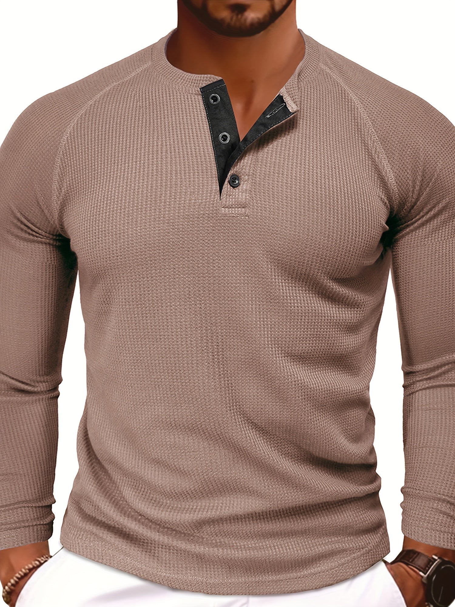 Maglia Henley a maniche lunghe