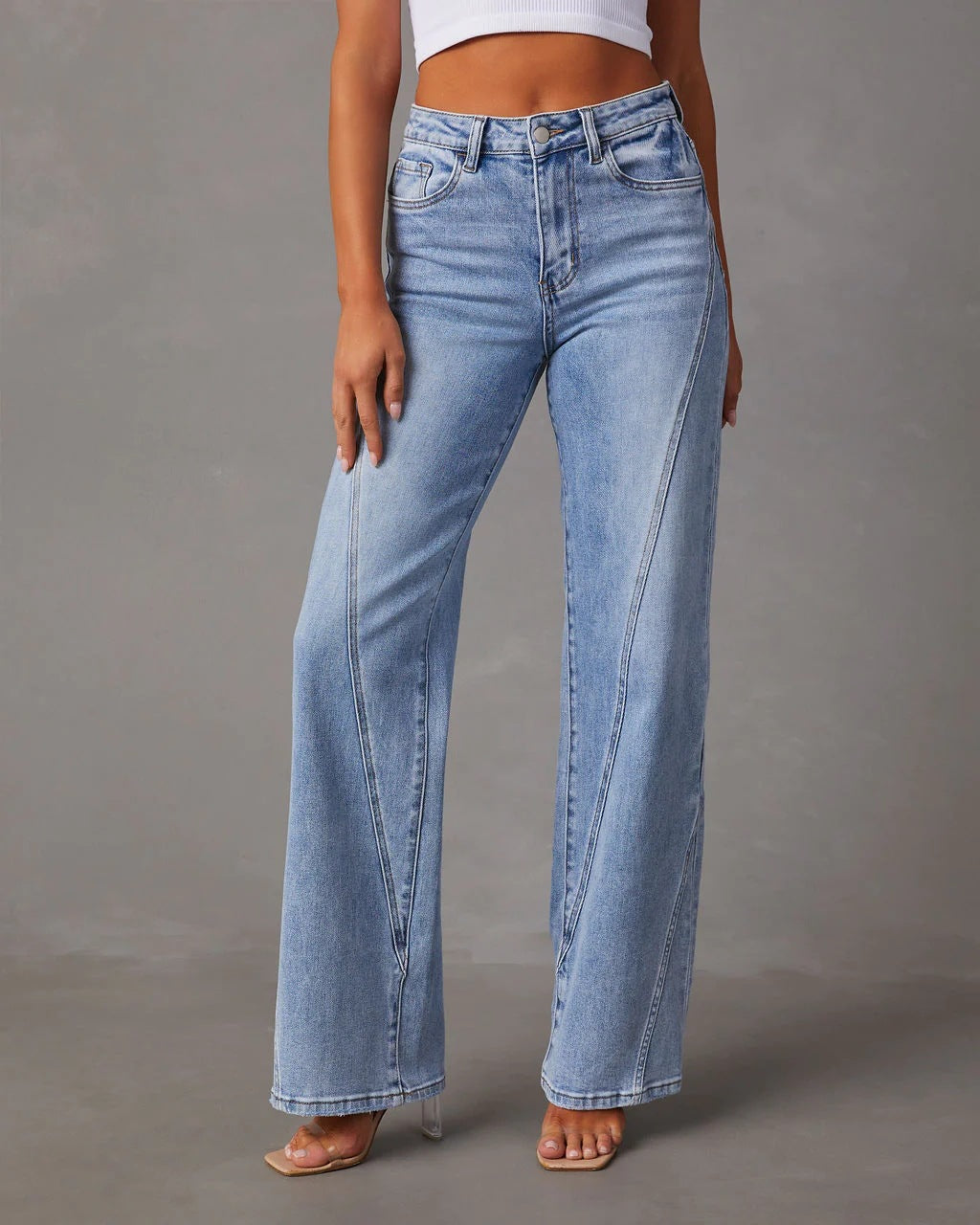 Jeans a righe