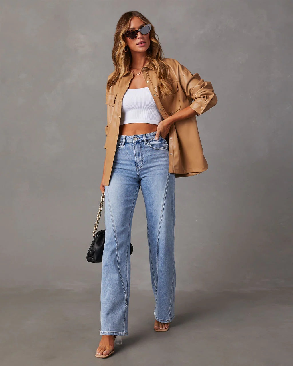Jeans a righe