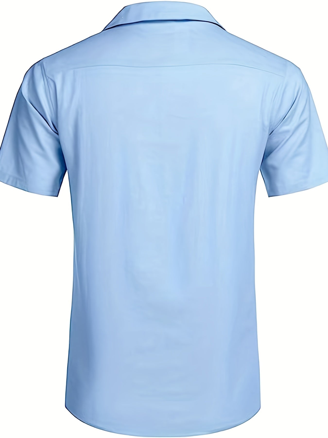 Camicia ampia casual, leggermente elasticizzata con maniche corte e risvolti