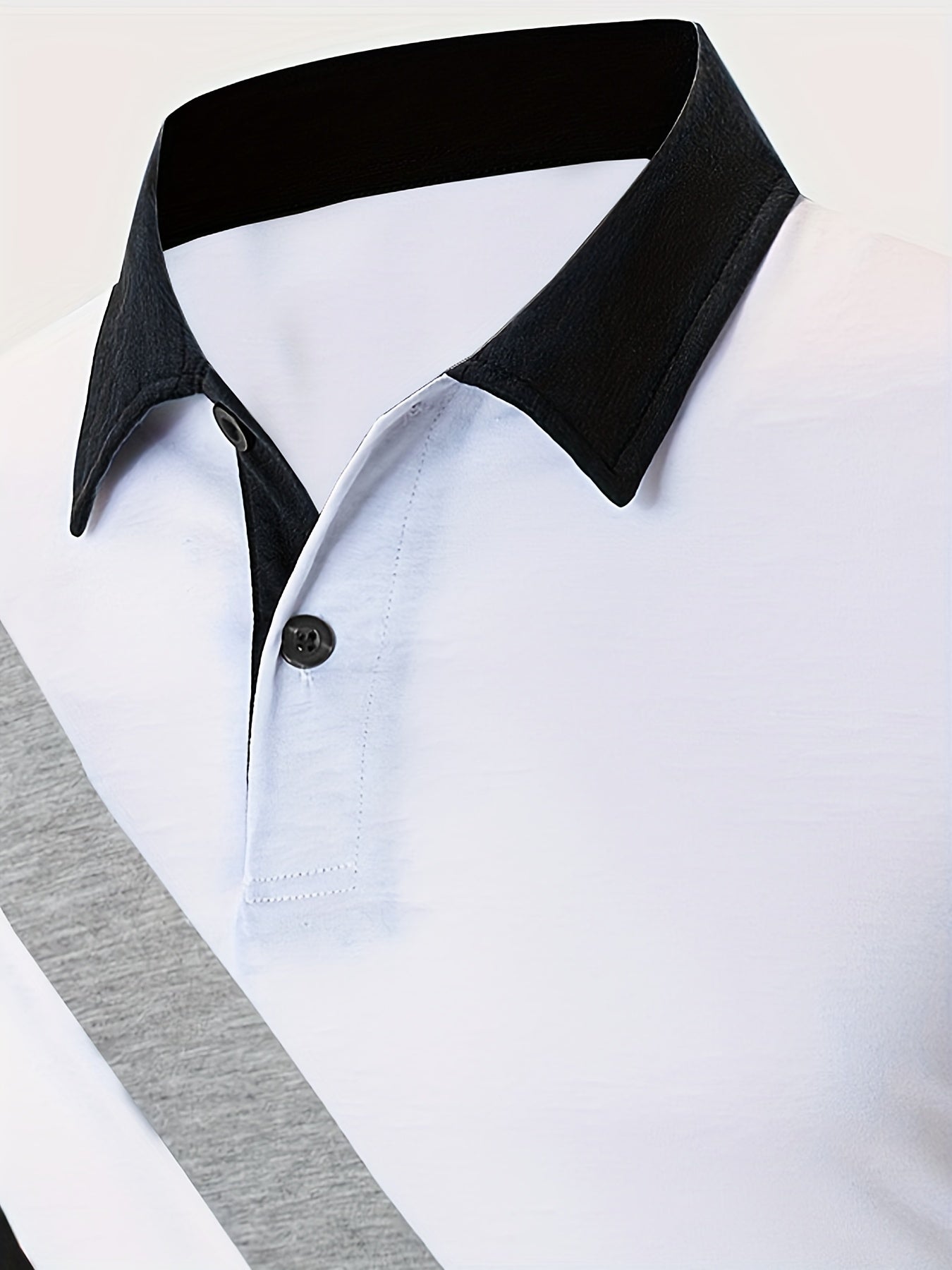 Polo slim a righe multicolori con revers