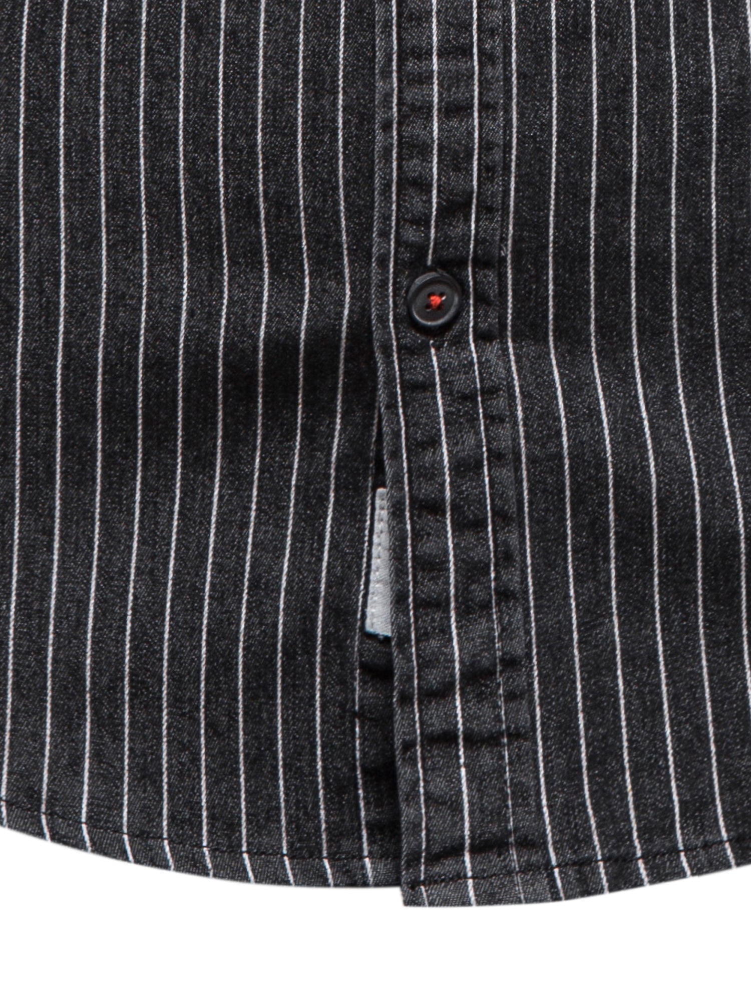 Camicia a righe in denim stretch