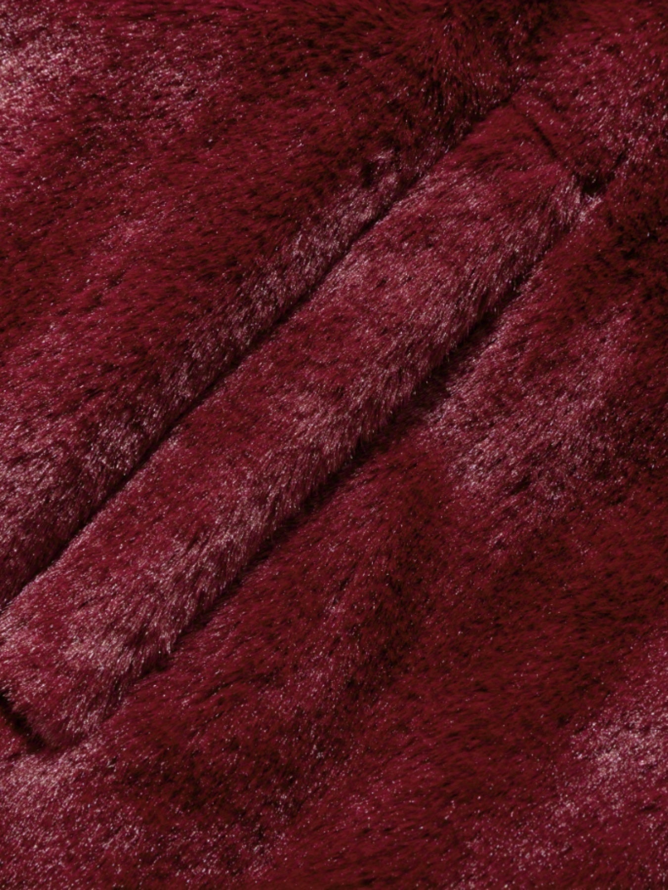 Felpa con cappuccio da donna in pelliccia sintetica