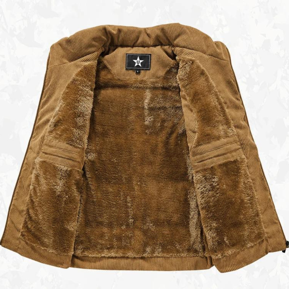 Giacca corta da uomo con collo in piedi