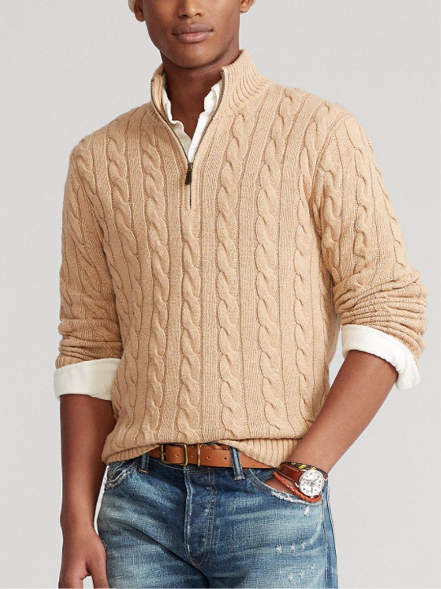 maglione con cerniera