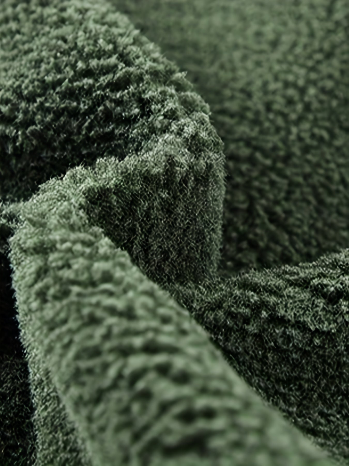 Giacca in pile verde