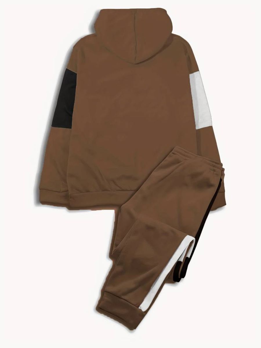 felpa con cappuccio e pantaloni da jogging con coulisse