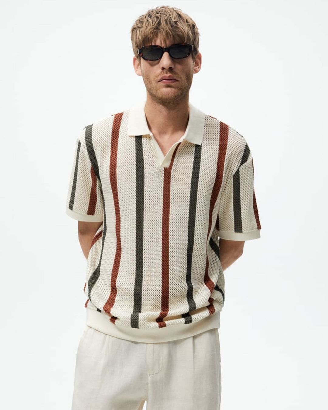 Polo lavorata all'uncinetto