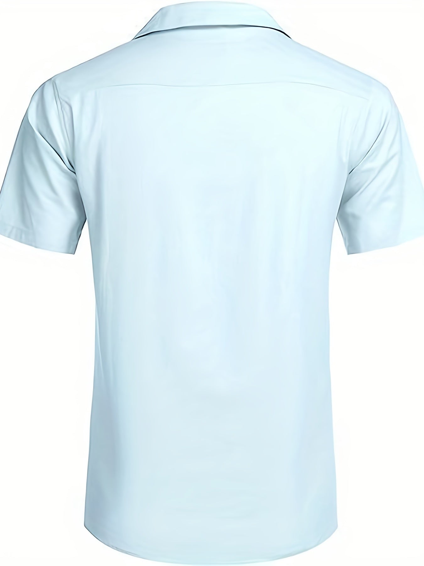 Camicia ampia casual, leggermente elasticizzata con maniche corte e risvolti