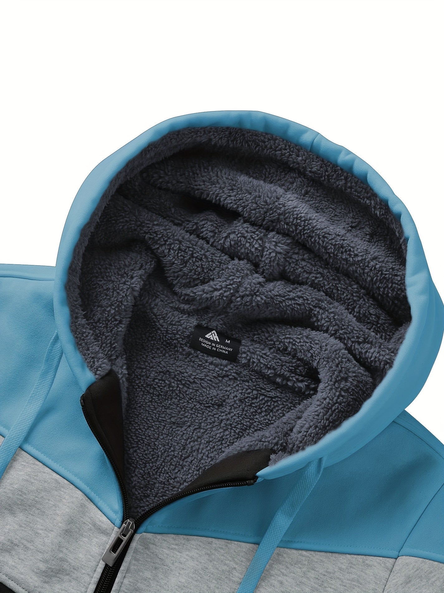 Felpa con cappuccio versatile in pelliccia da uomo