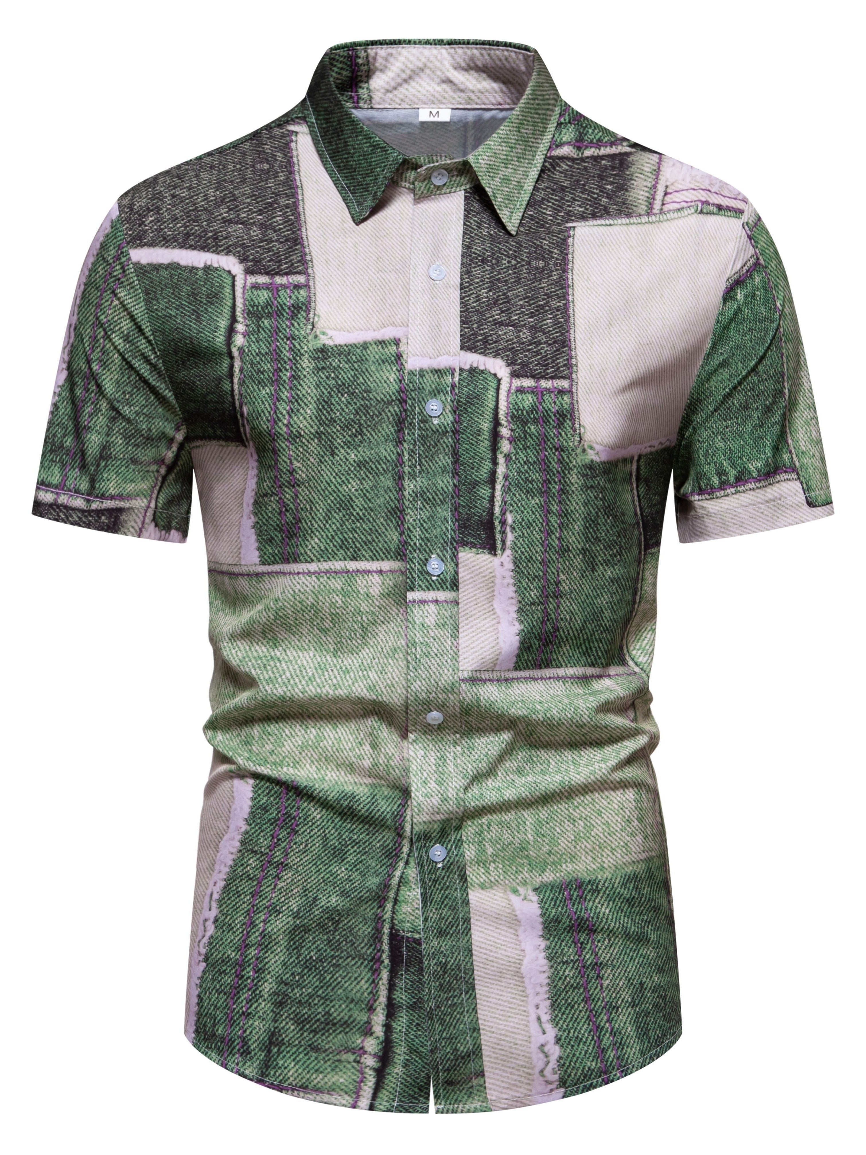 Camicia in denim a maniche corte in diversi colori