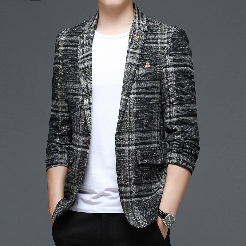 Blazer casual a quadri