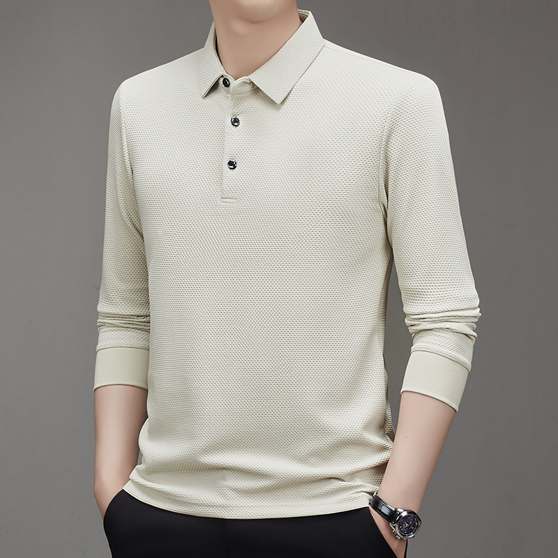 T-shirt a maniche lunghe con motivo check a nido d'ape