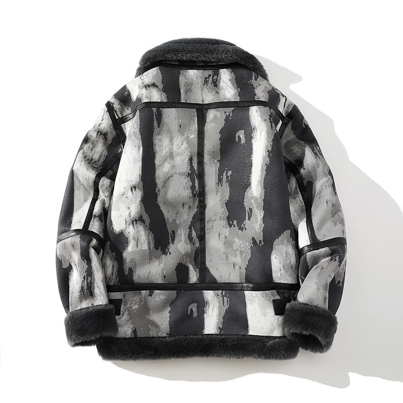 Giacca foderata in pile da uomo