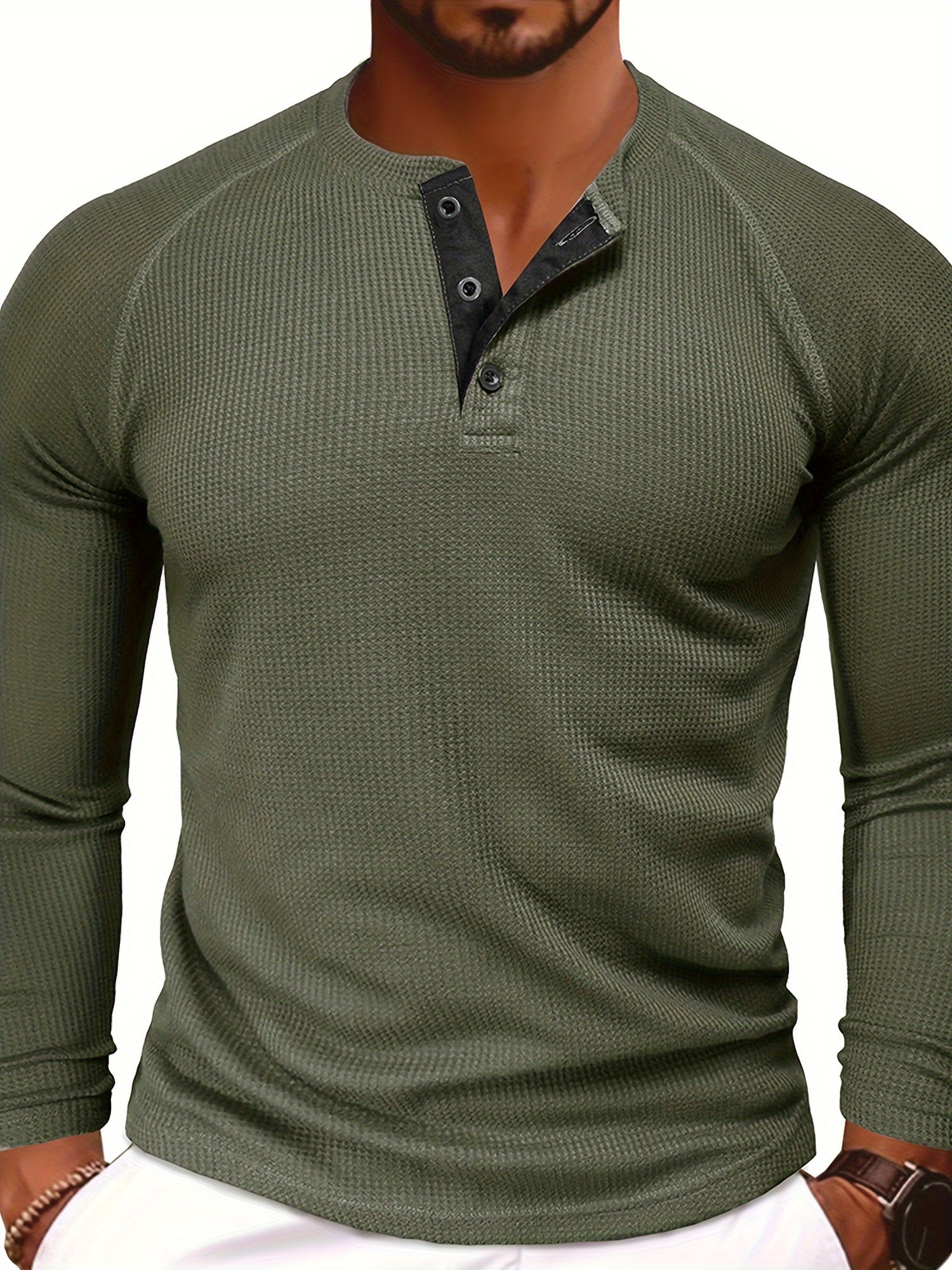 Maglia Henley a maniche lunghe