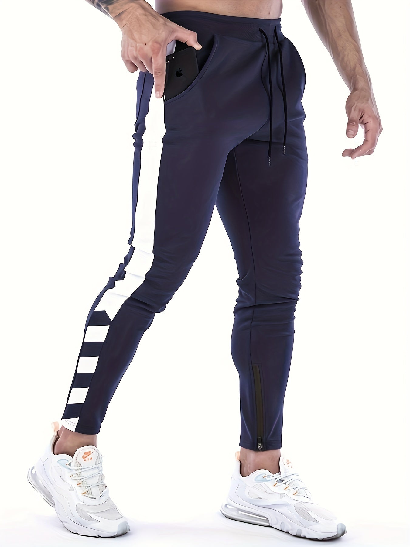 Pantaloni sportivi casual con elastico in vita e coulisse