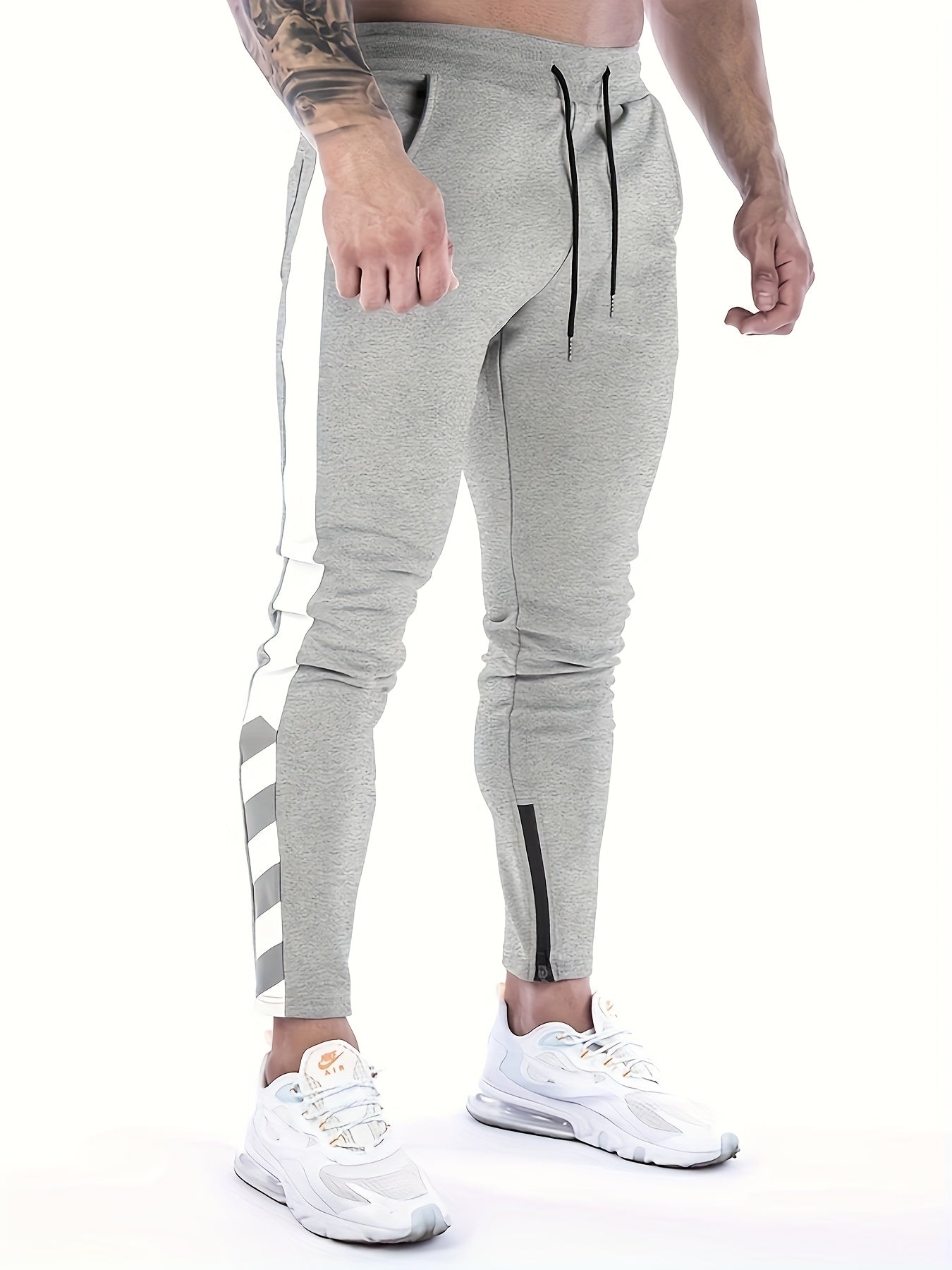 Pantaloni sportivi casual con elastico in vita e coulisse