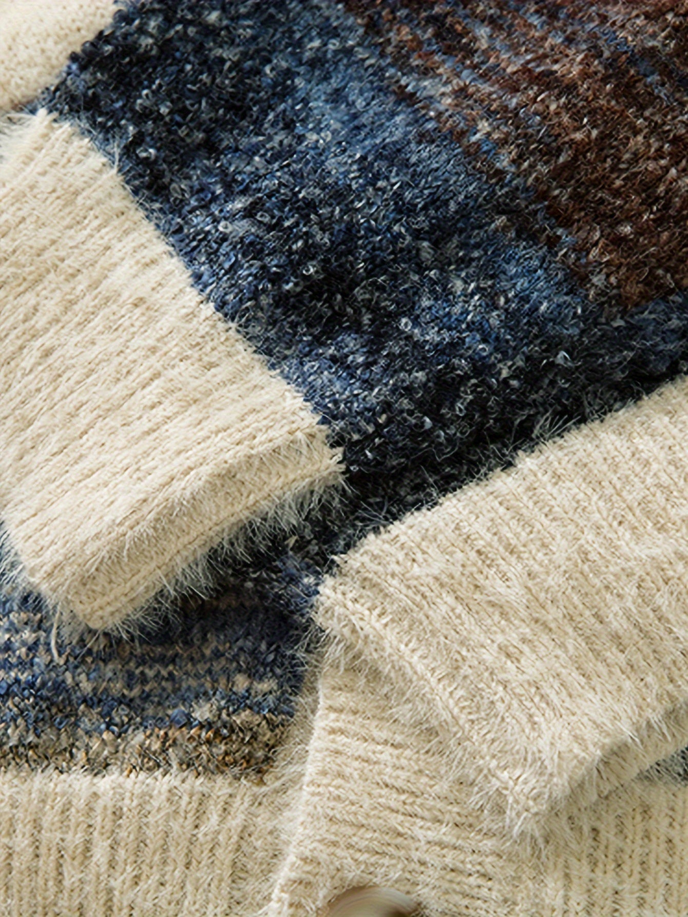 Elegante cardigan retr? con righe